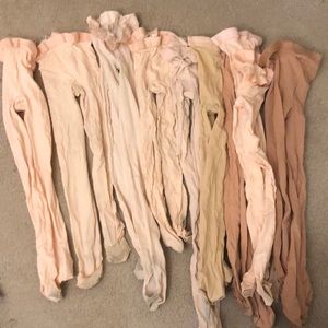 bundle of capezio and theatricals ballet tights